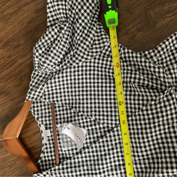 Topshop NWT gingham Checkered Mini Dress - Picture 7 of 9